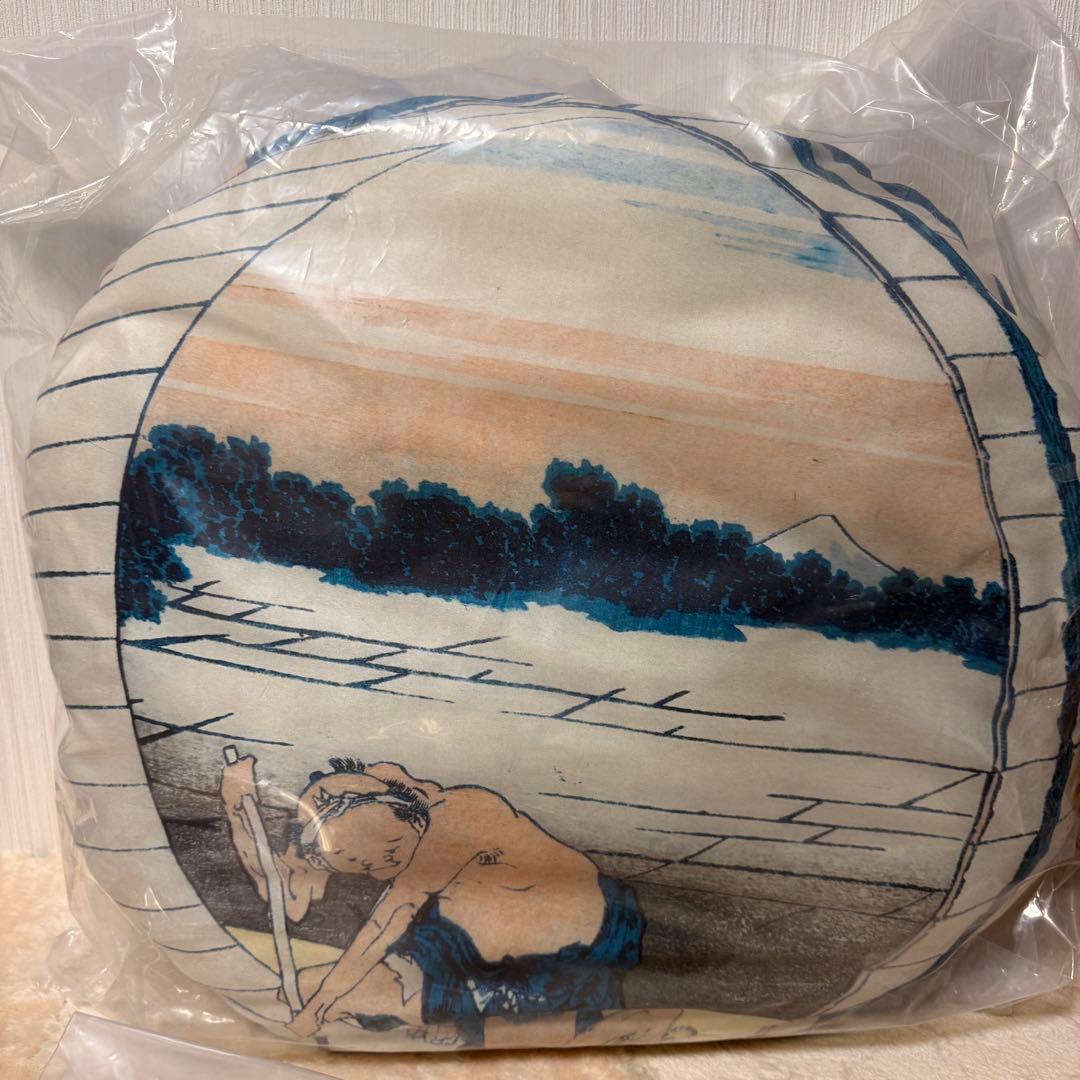 【葛飾北斎】神奈川沖浪裏 ポストカードスタンド付きジオラマ&クッション