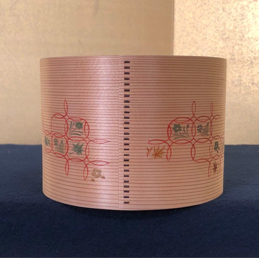 《R》茶道具 絵付 曲建水 木具師 橋村萬象 共箱 251125え6