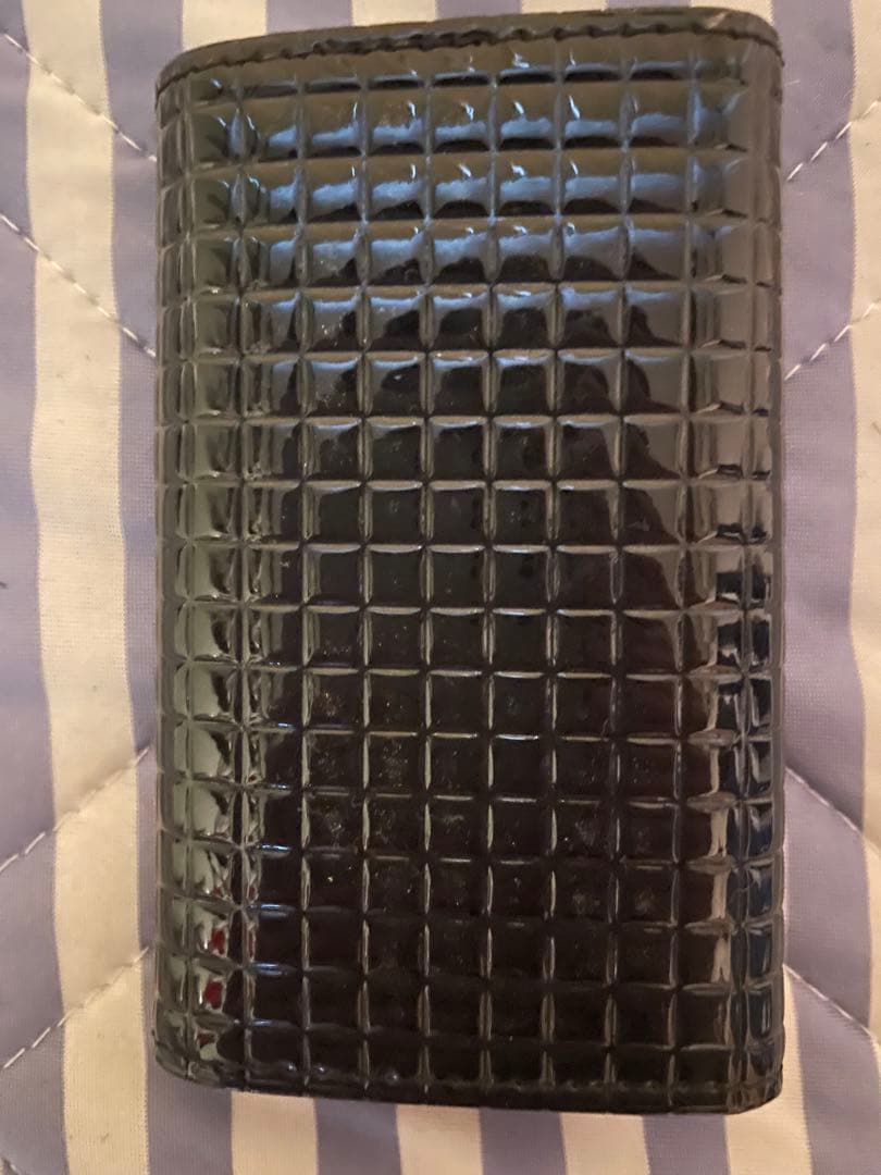 CHANEL ブラック レザー キーケース