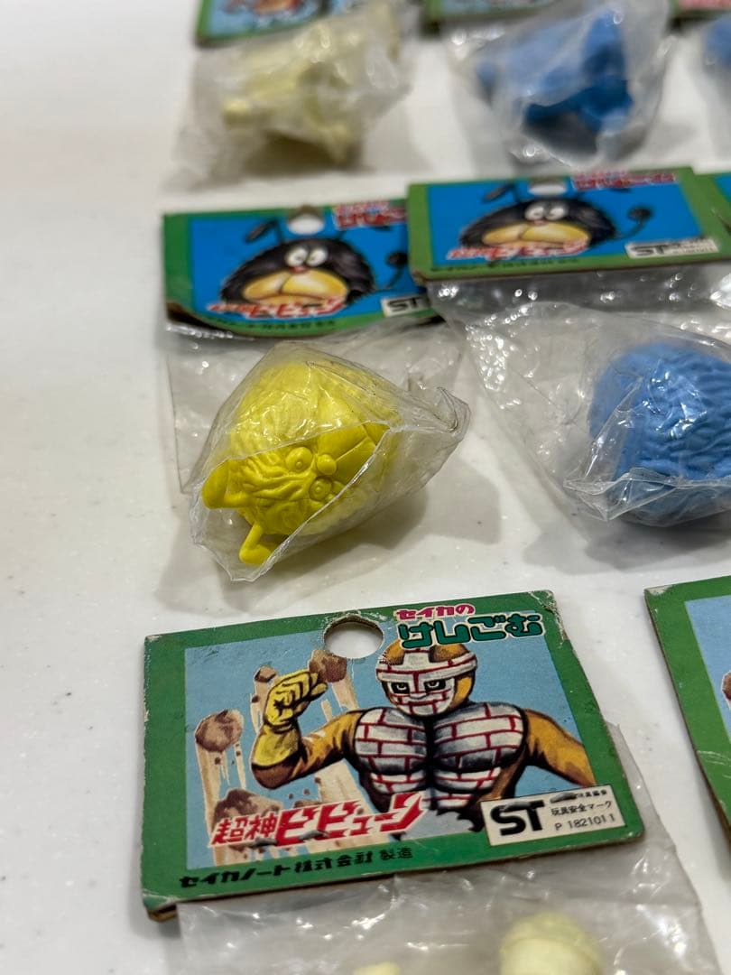 セイカ　消しゴム　超神ビビューン　レトロ　当時物　おもちゃ　石森プロ　戦隊モノ