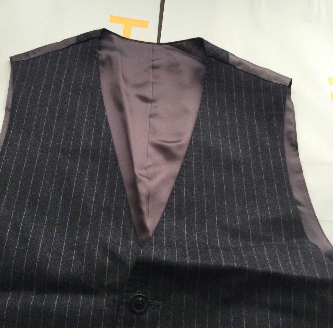 ポールスミス ベスト Lサイズ① グレー 高級イギリス生地使用 裏地キュプラ