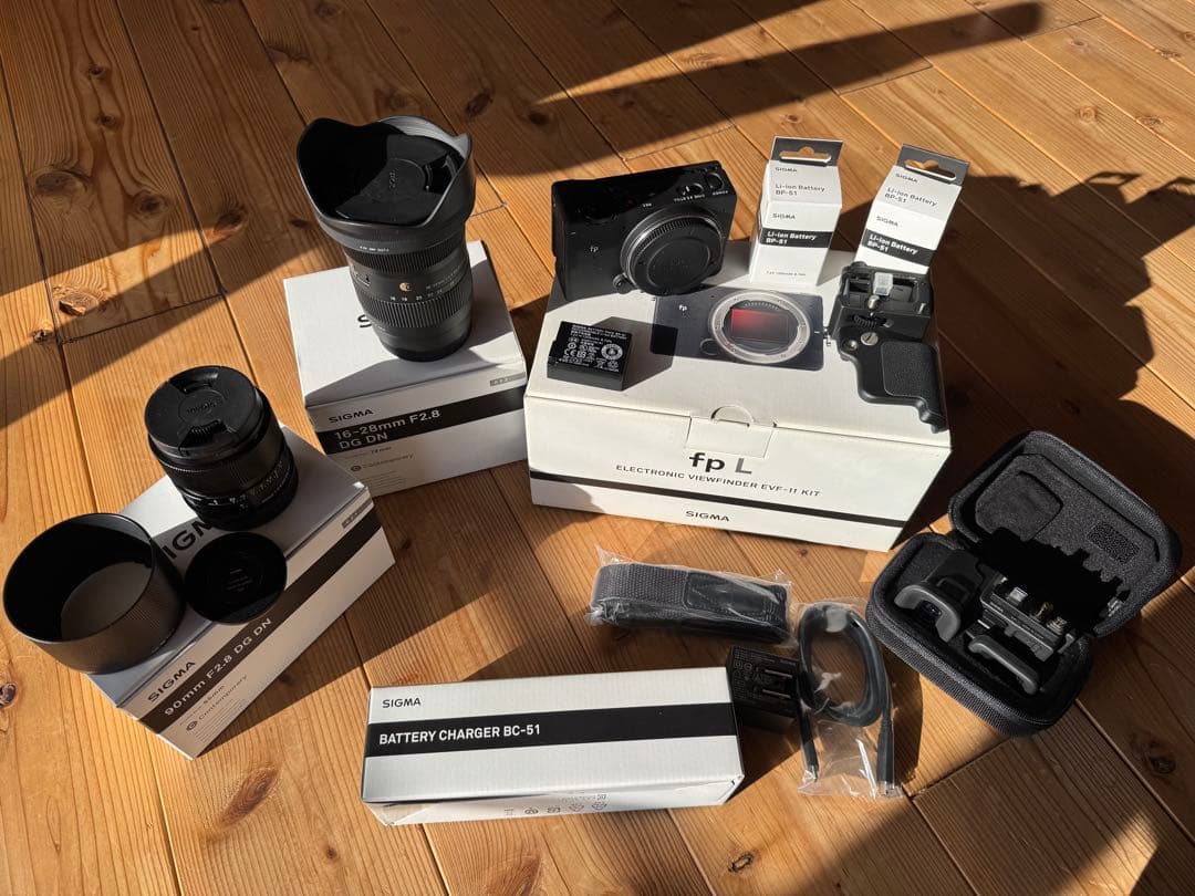 SIGMA fp L EVF-11 KIT +レンズ2本、予備バッテリー2本
