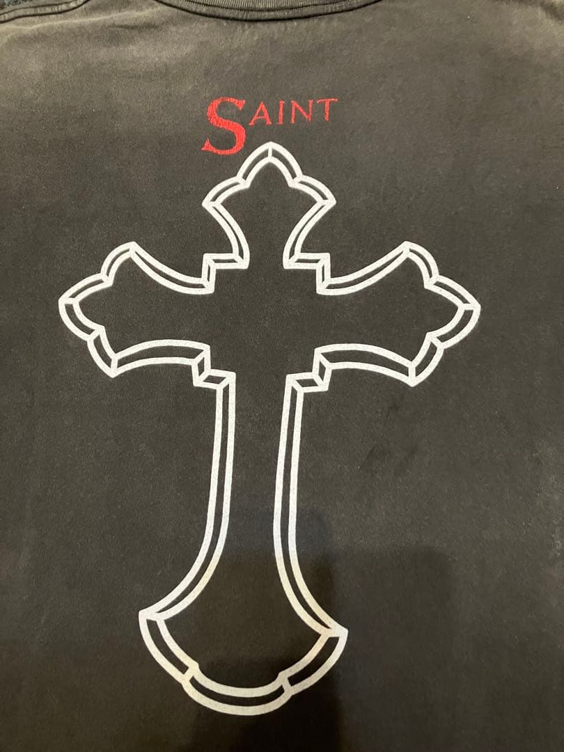 美品セントマイケル2PAC Tシャツ ブラック