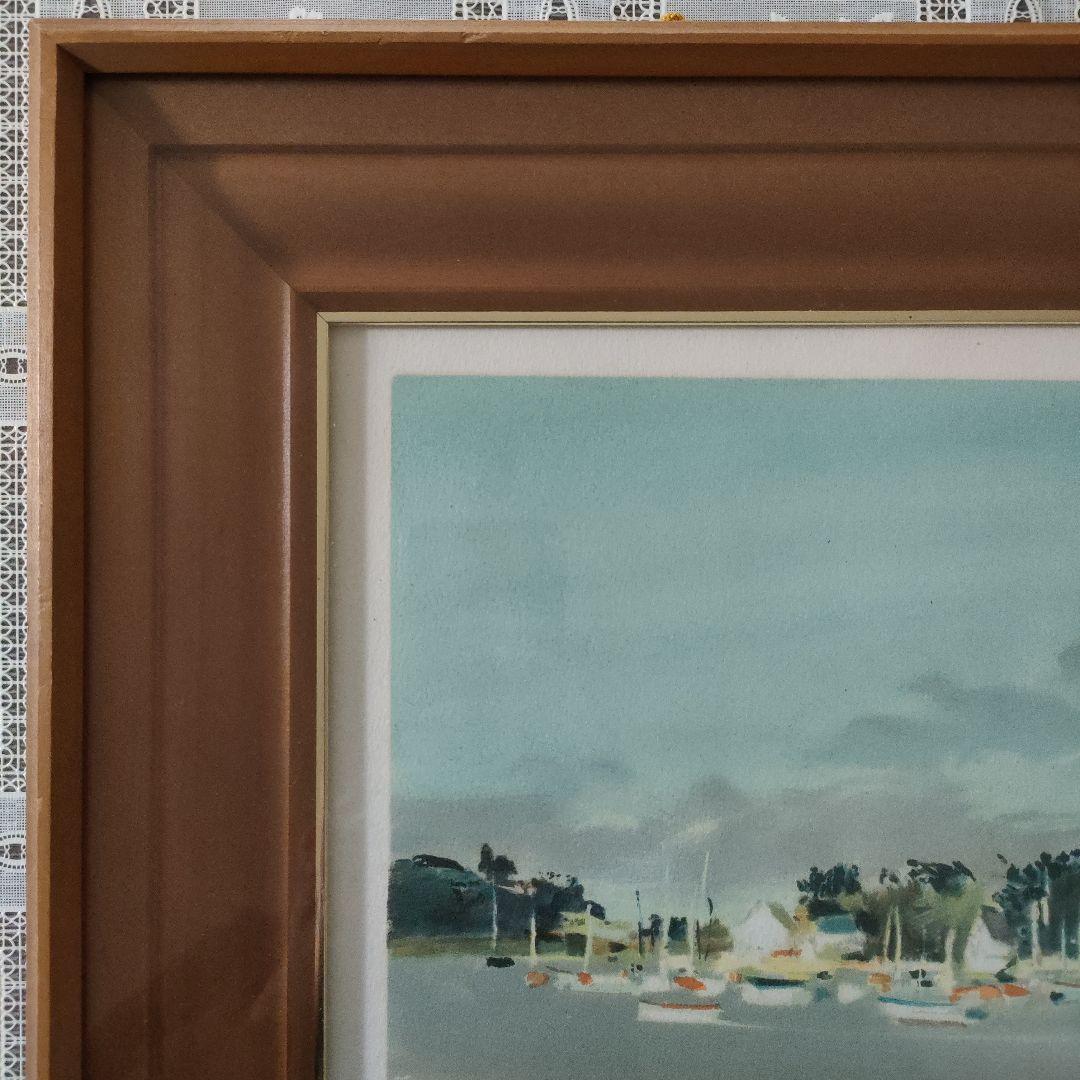 ジャック コキレイJacques Coquillayリトグラフ『モルビ湾嵐の後』