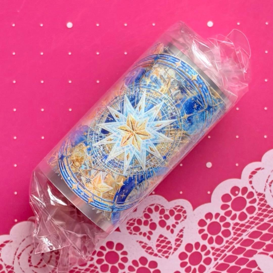 贝壳光 谜域藏星 6cm×5m 海外マスキングテープ　海外マステ 惑星　星