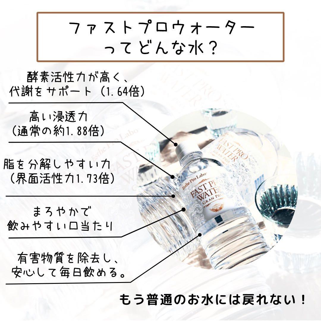 まとめ買い！ファストプロウォーター 2L×6本・500ml×24本セット