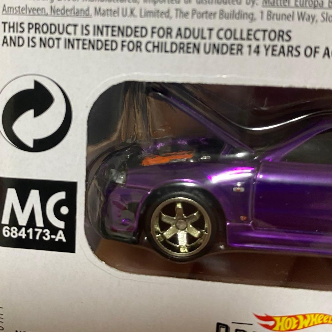 ミニカー Hot Wheels RLC Nissan Skyline GT-R (R34)