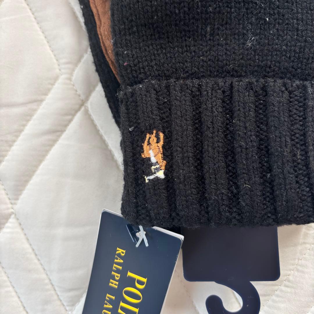 【美品】POLO 手袋 スマホ対応 Black ユニセックス 定価 ¥12100