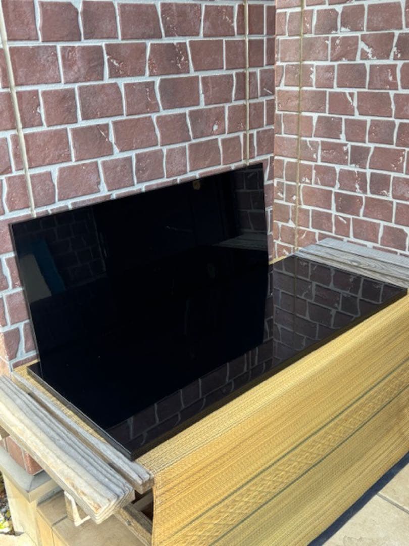 茶道具 黒真塗 長板 敷板 一双 炉・風炉用