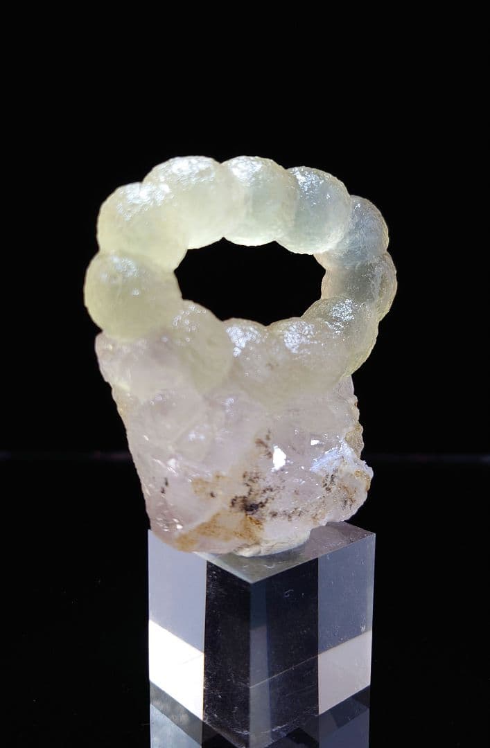 【母岩付き】フローライト リング ポンデリング インド産 原石 鉱石 標本 ②