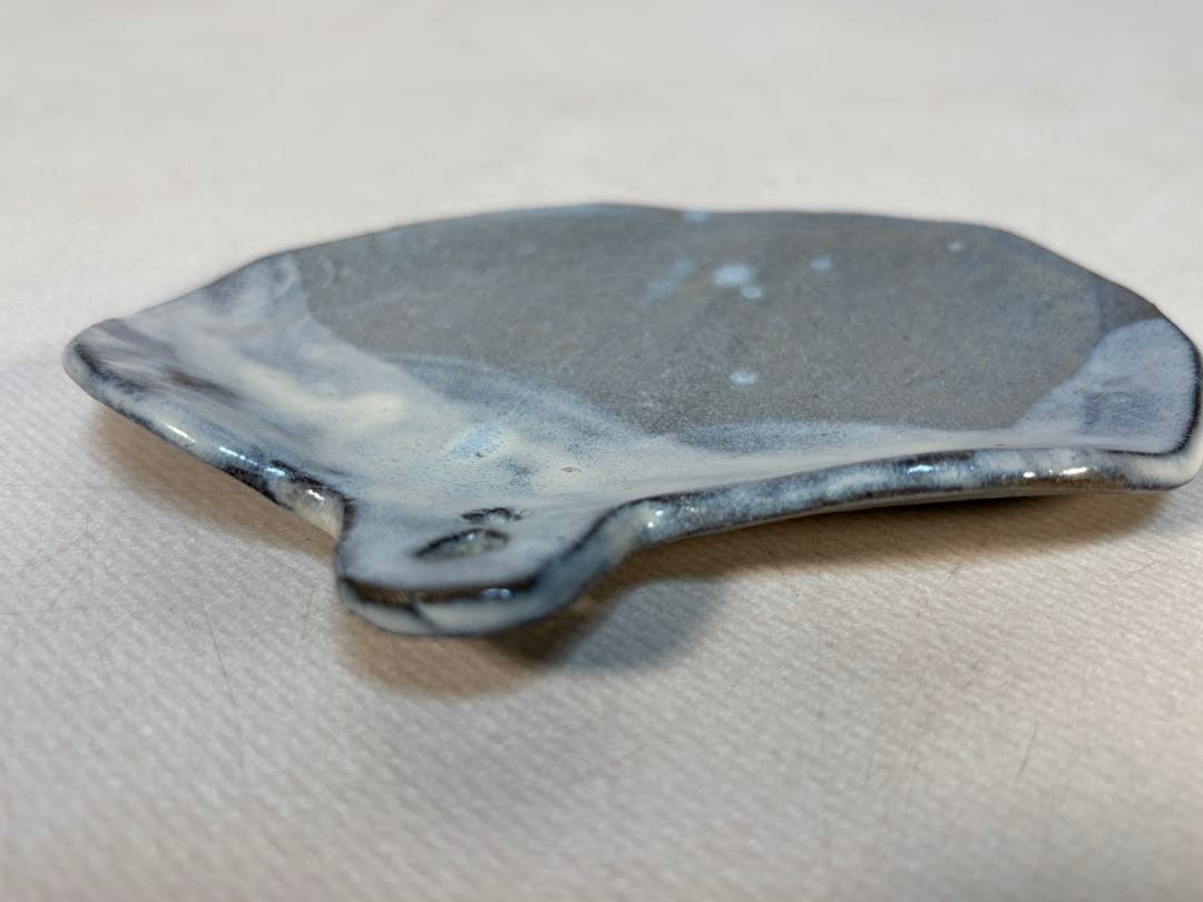 陶器製　持ち手付き小皿 6個セット