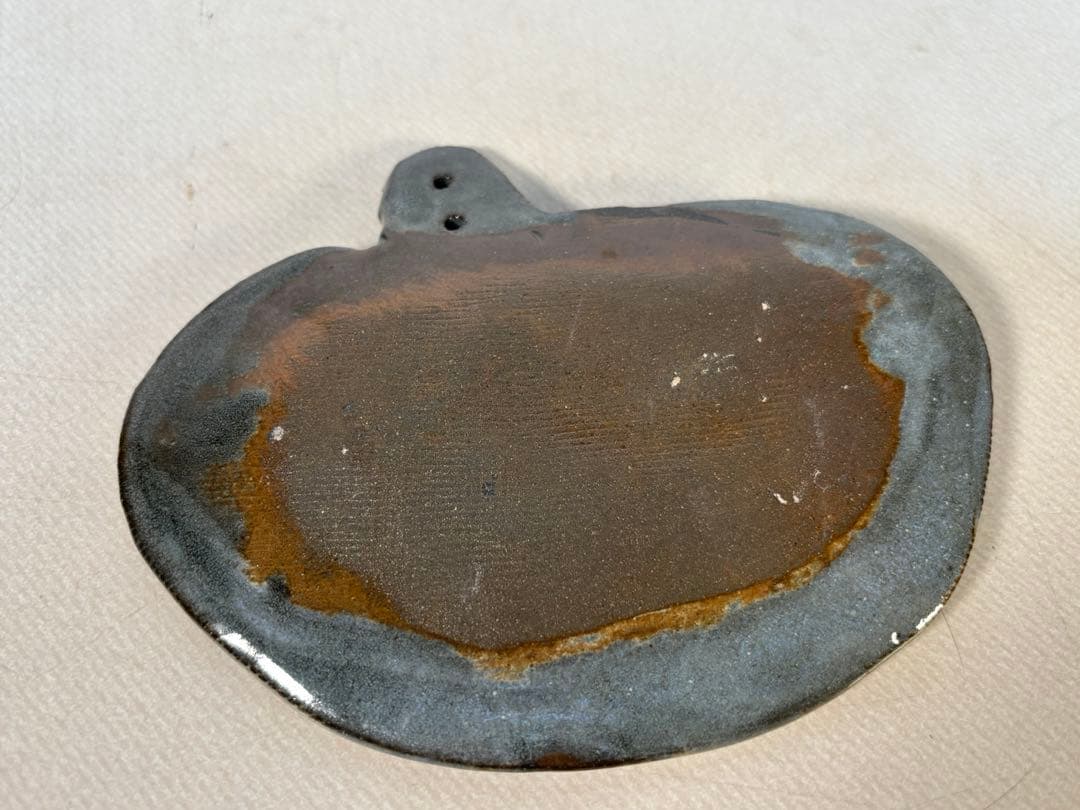 陶器製　持ち手付き小皿 6個セット