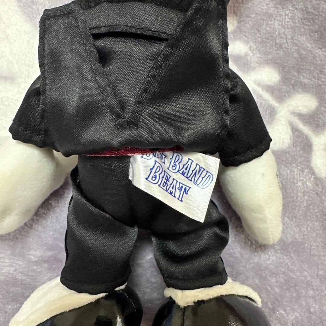 レア　ディズニー　ビッグバンドビード　ミッキー　ぬいぐるみバッジ　黒タキ　旧