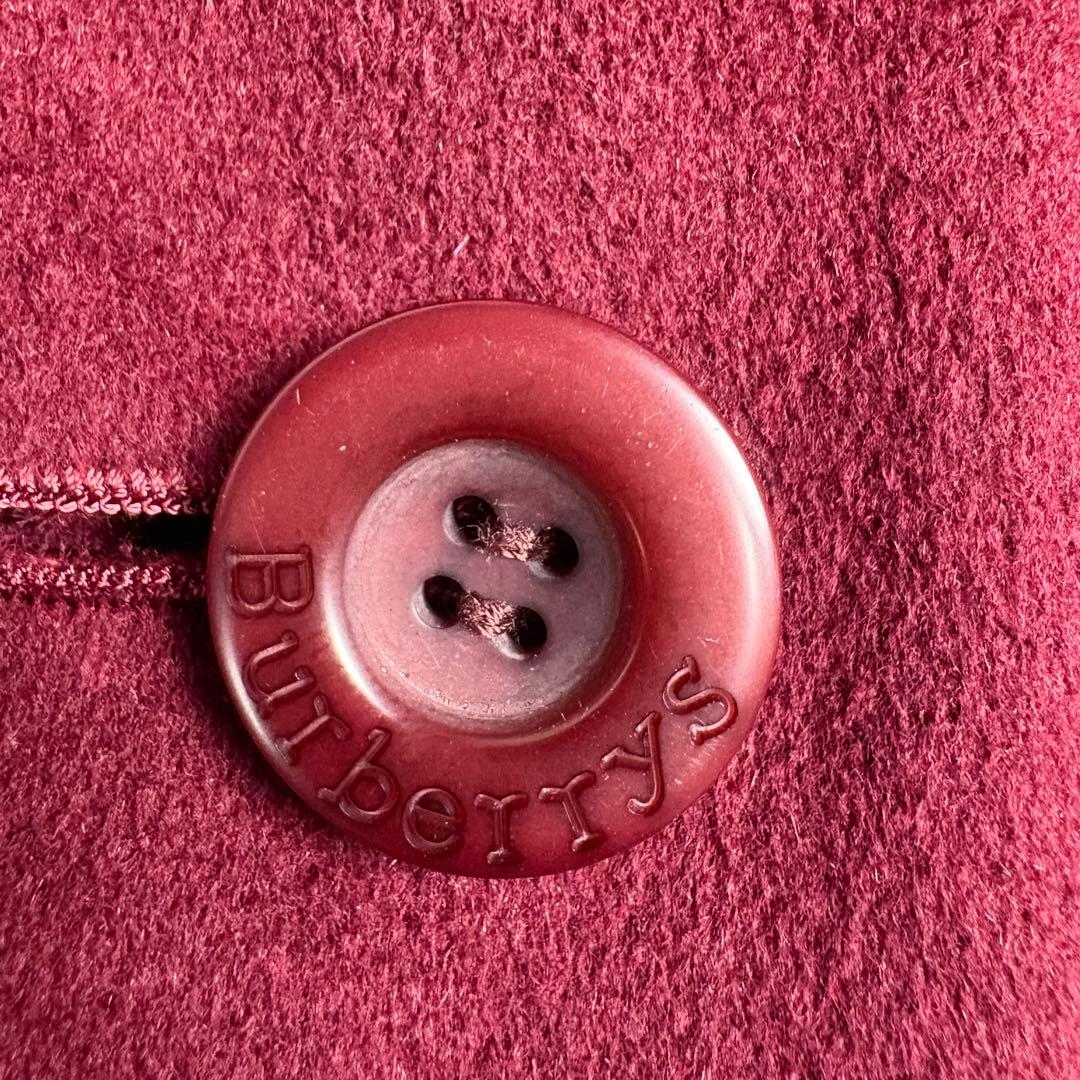 美品　バーバリー　BURBERRY アンゴラ　バルカラー　Aライン　コート　7