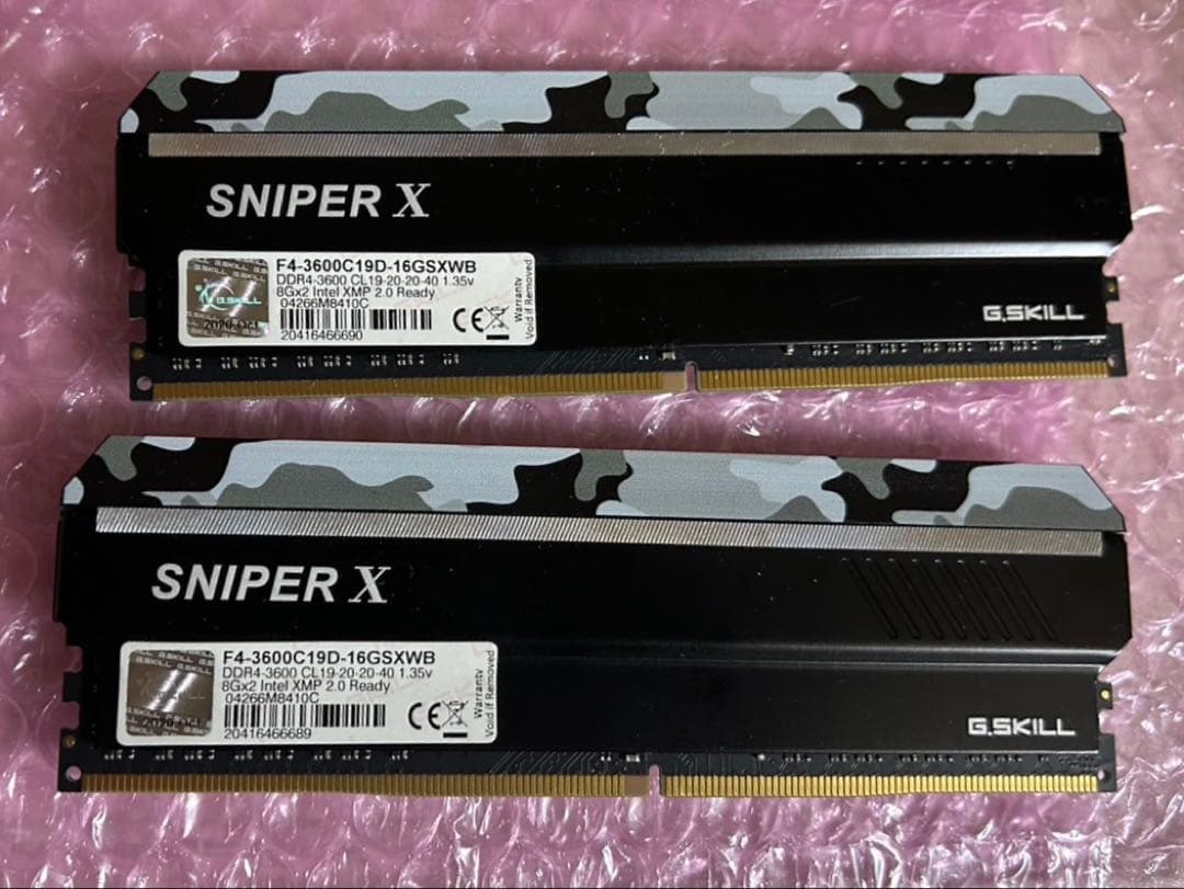 メモリー G.SKILL SNIPER X DDR4-3600 16GB (2x8GB)