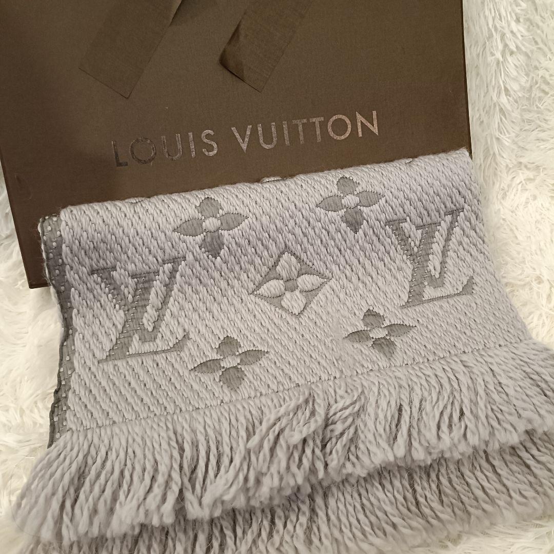miyu様　ヴィトン✨保存箱付き　マフラー　グレー　M74742 エシャルプ