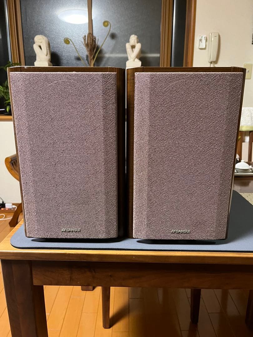 Sansui S-α7 スピーカー　2本組　コンデンサー、ケーブルリファイン品