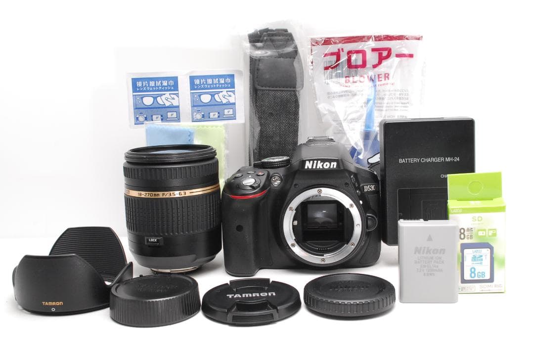 【美品】Nikon D5300 近くも遠くも撮れる万能レンズ WiFi搭載