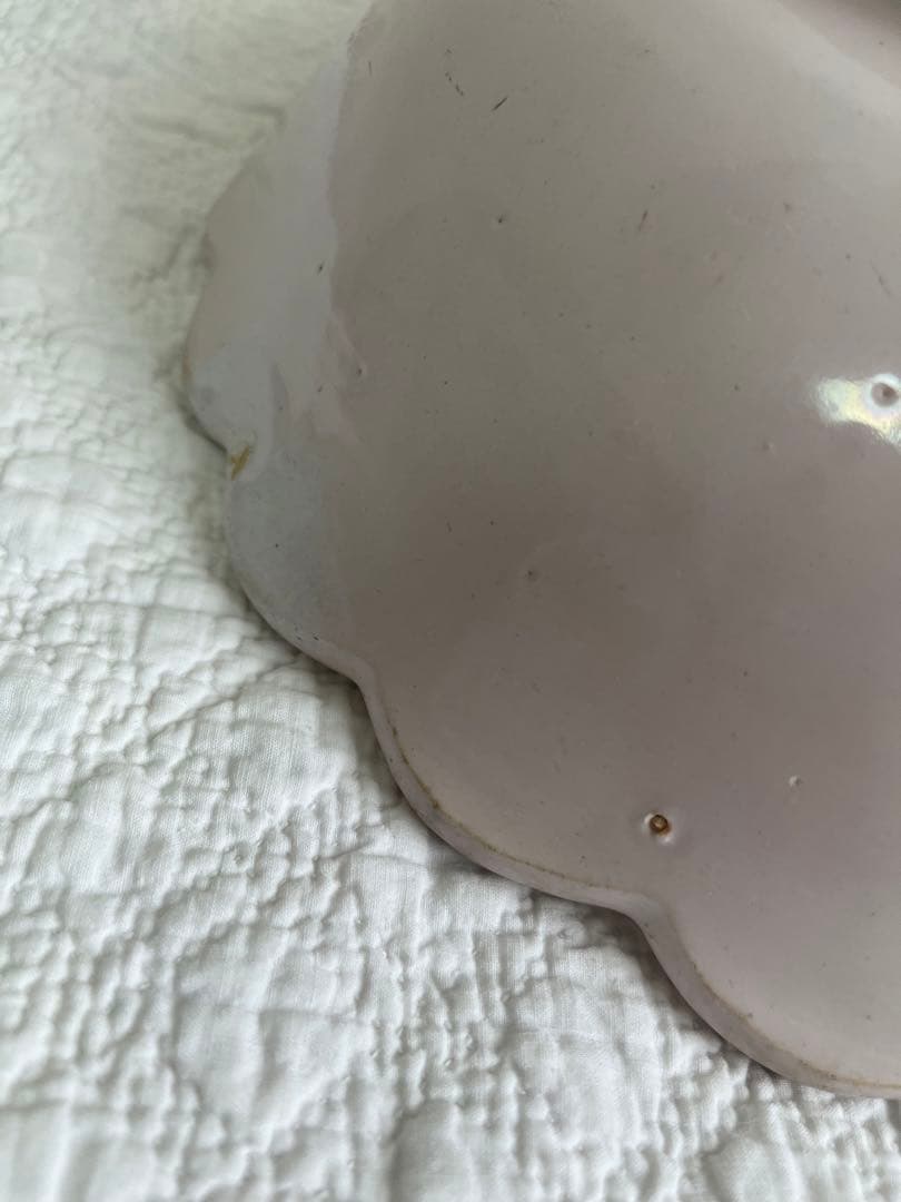 18世紀フランスアンティーク　ムスティエ　輪花鉢