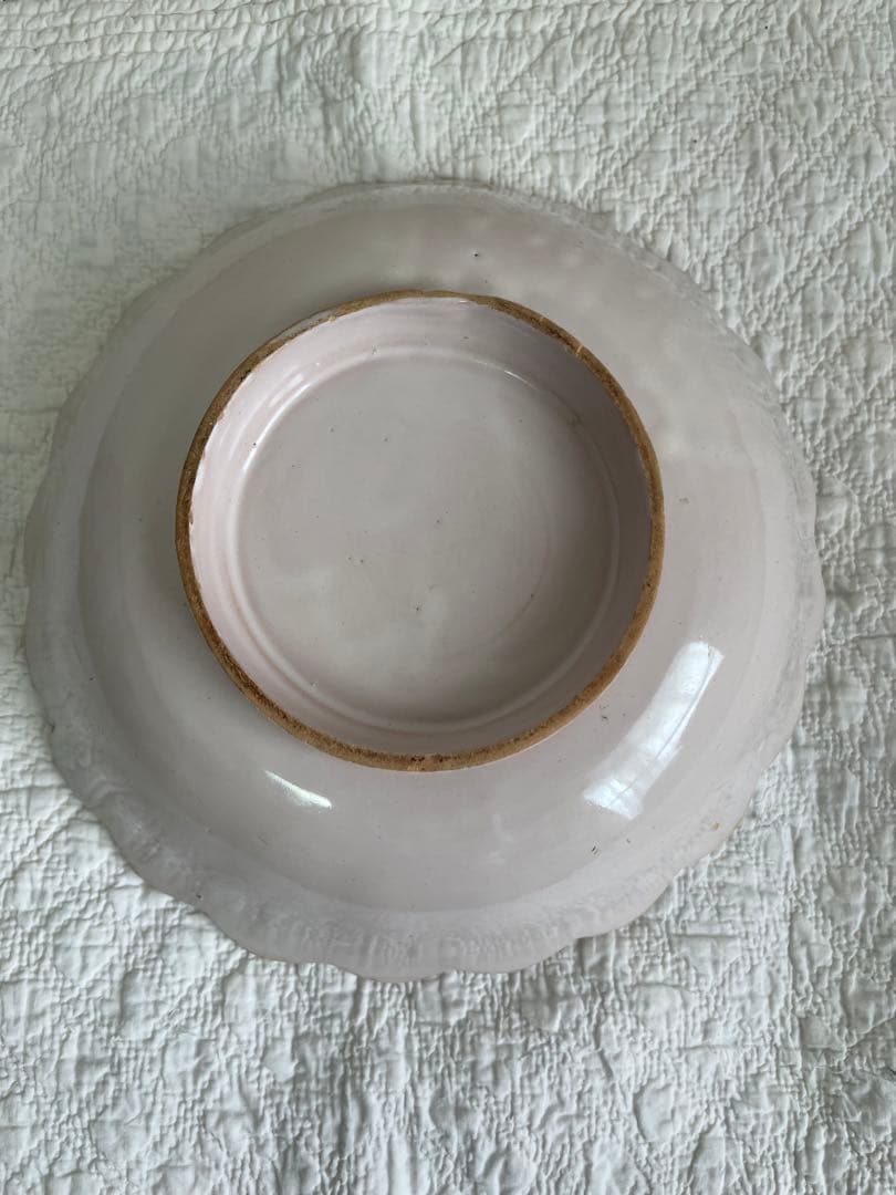 18世紀フランスアンティーク　ムスティエ　輪花鉢