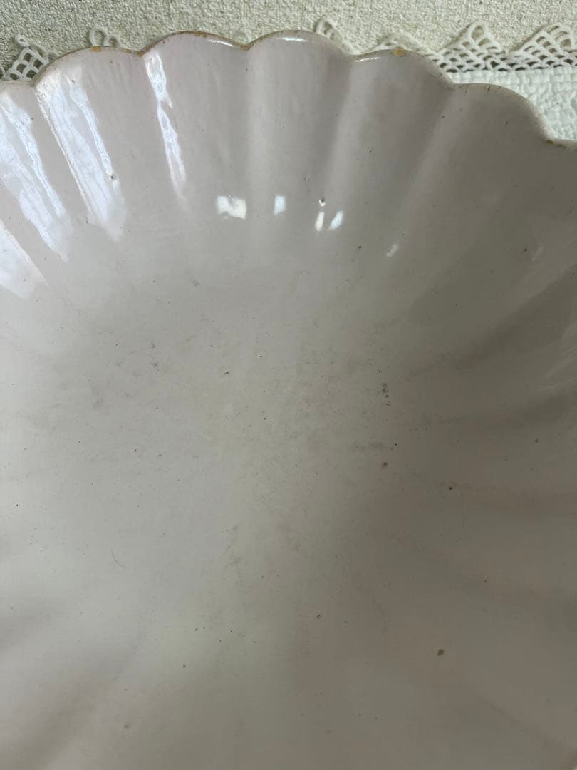 18世紀フランスアンティーク　ムスティエ　輪花鉢