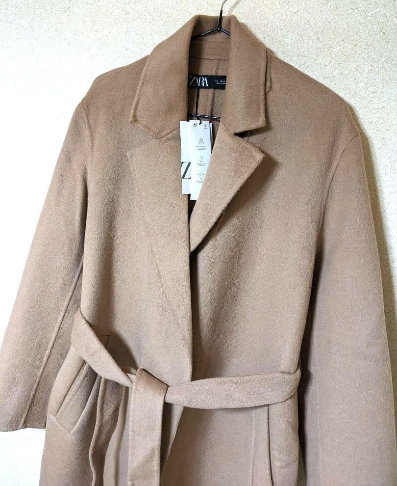 ZARA　ダブルフェイス　ロングコート　ZW　完売　チェスターコート　美品