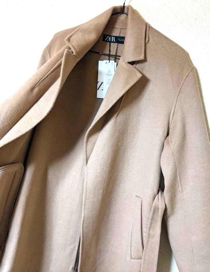 ZARA　ダブルフェイス　ロングコート　ZW　完売　チェスターコート　美品