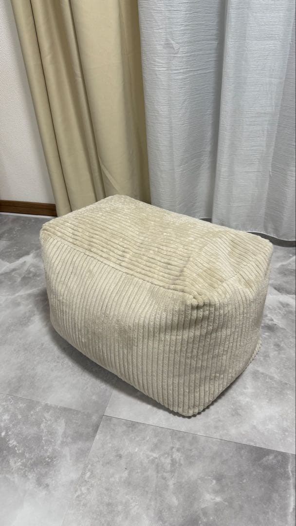 kn　Loosy コーデュロイ ベージュ オットマン