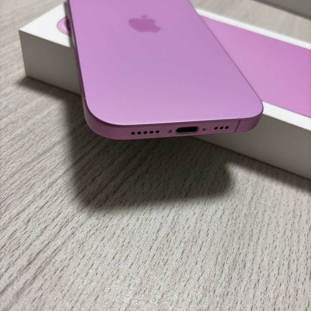 【美品】iPhone16 128GB SIMフリー バッテリー93% ピンク