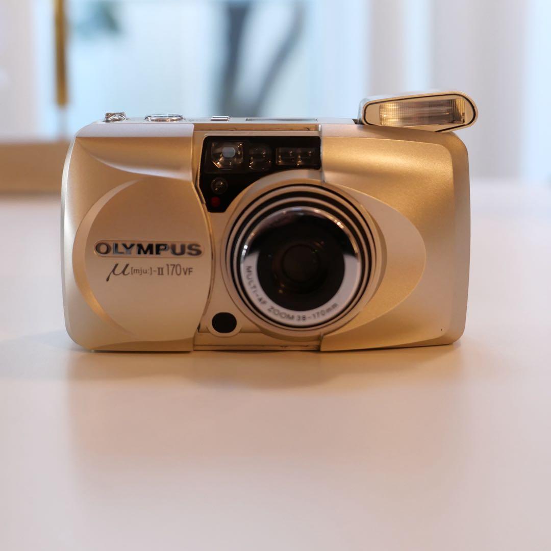 【美品・動作確認済み】OLYMPUS μ II 170VF ゴールド