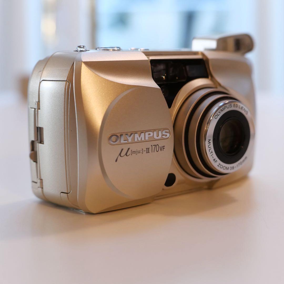 【美品・動作確認済み】OLYMPUS μ II 170VF ゴールド