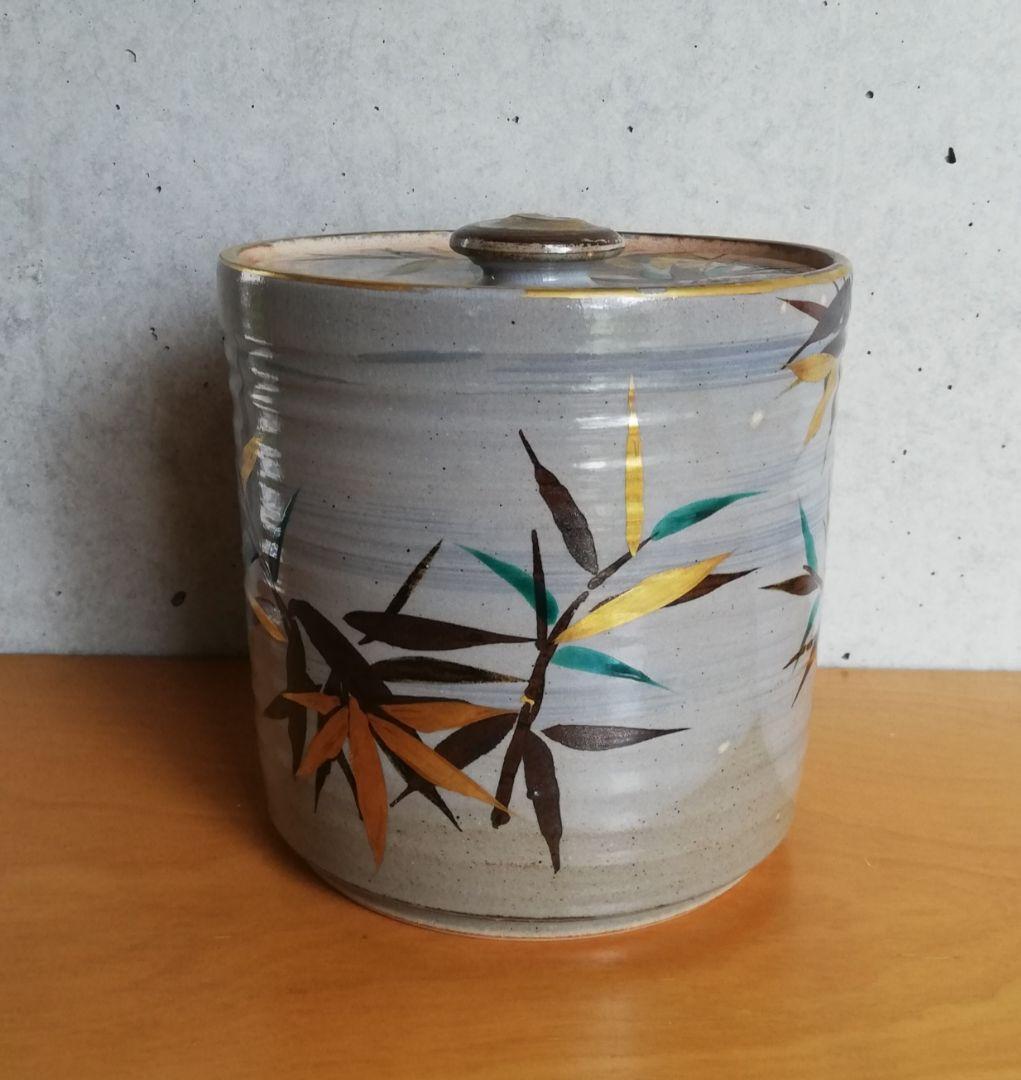 茶道具 水指 乾山写竹文 平安桐凰 NO295