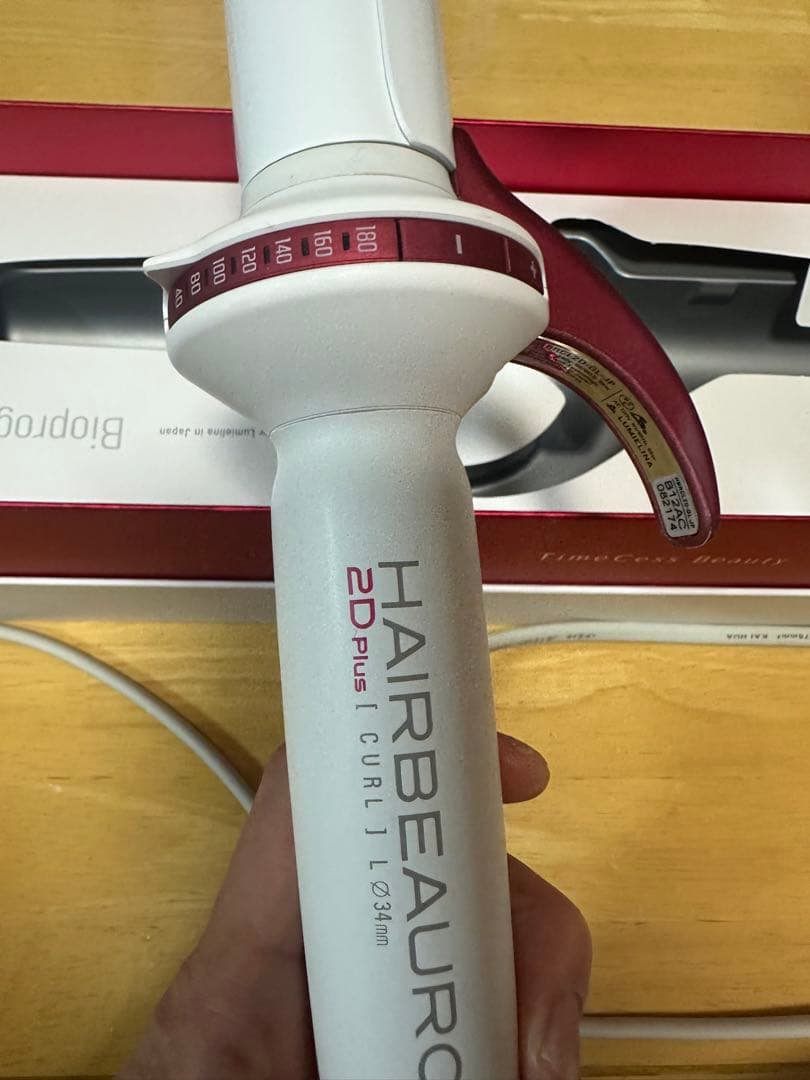 ヘアアイロン HAIRBEAURON 2D Plus CURL 34mm