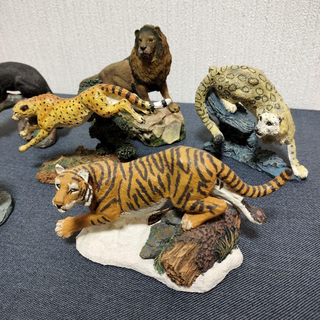 野生生物保護の彫刻コレクション　6点セット