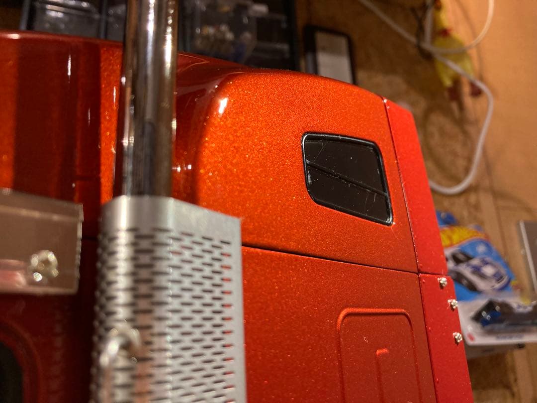 M様納車待ち　タミヤ　ナイトハウラーカスタム　フルオペ　サキールオレンジ