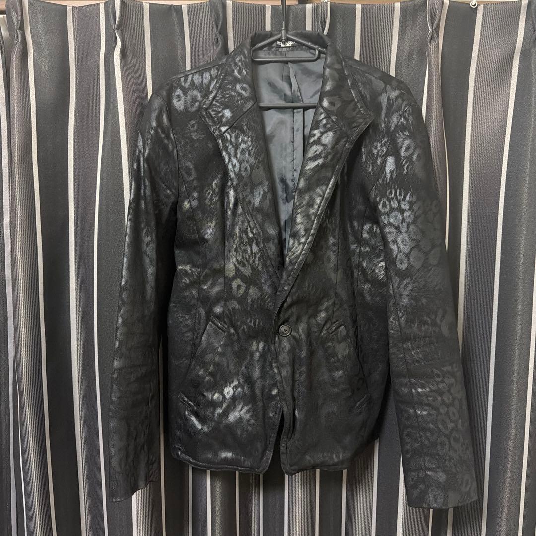 トルネードマート　レオパードコーティング加工ジャケット