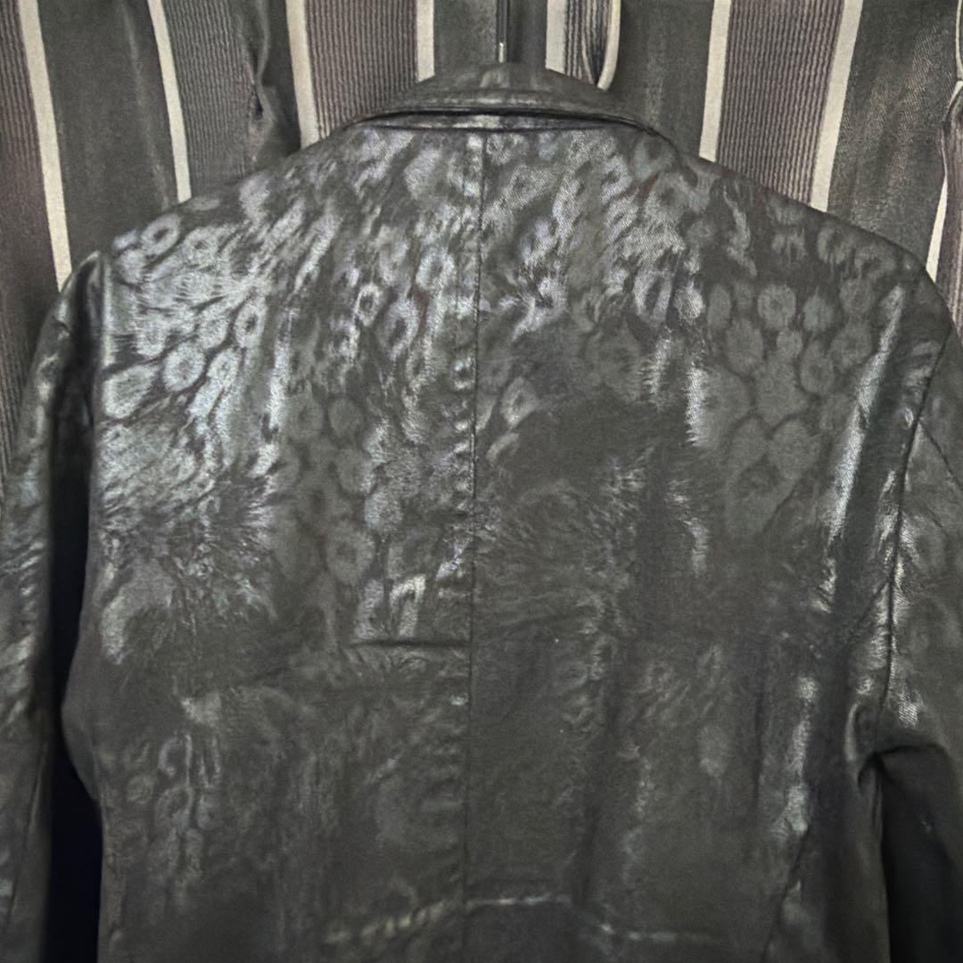 トルネードマート　レオパードコーティング加工ジャケット