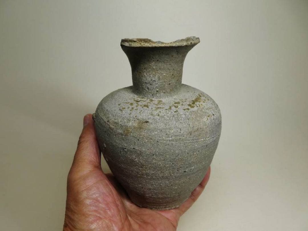 花器 平安時代 須恵器 崇福寺型水瓶 花器 花入 華道 骨董 古美術