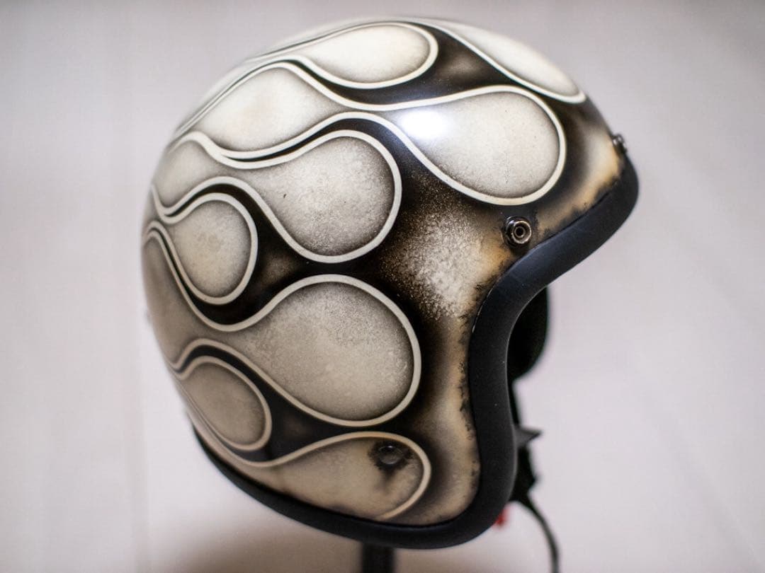 M 極小帽体　500tx スモールジェット　アイボリーエイジング黒フレア