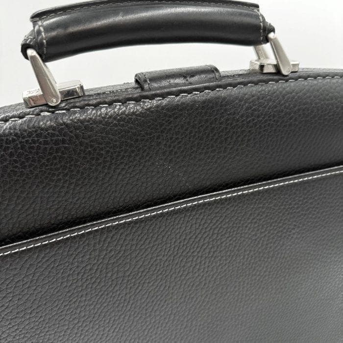 バーバリー BURBERRY ビジネスバッグ レザー 内側チェック ブラック 黒