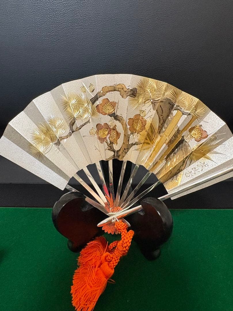 伝統工芸士・武比古氏による純銀製の扇子