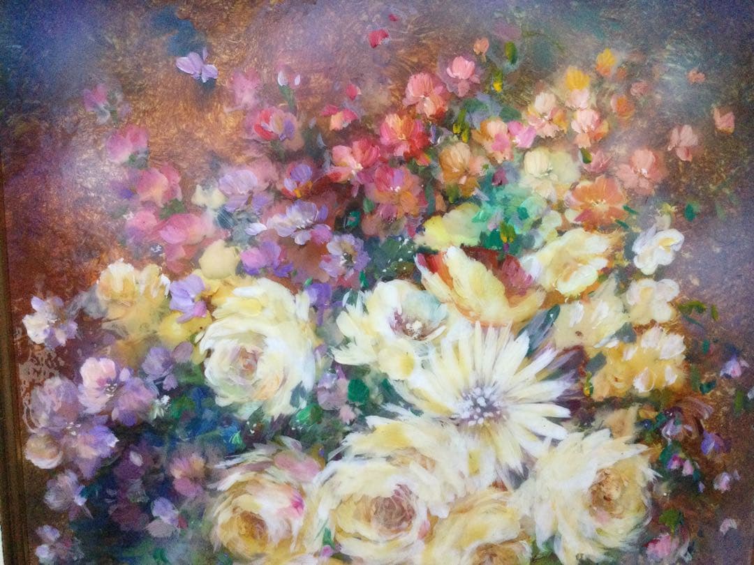 絵画 花絵 コーティング加工 G170