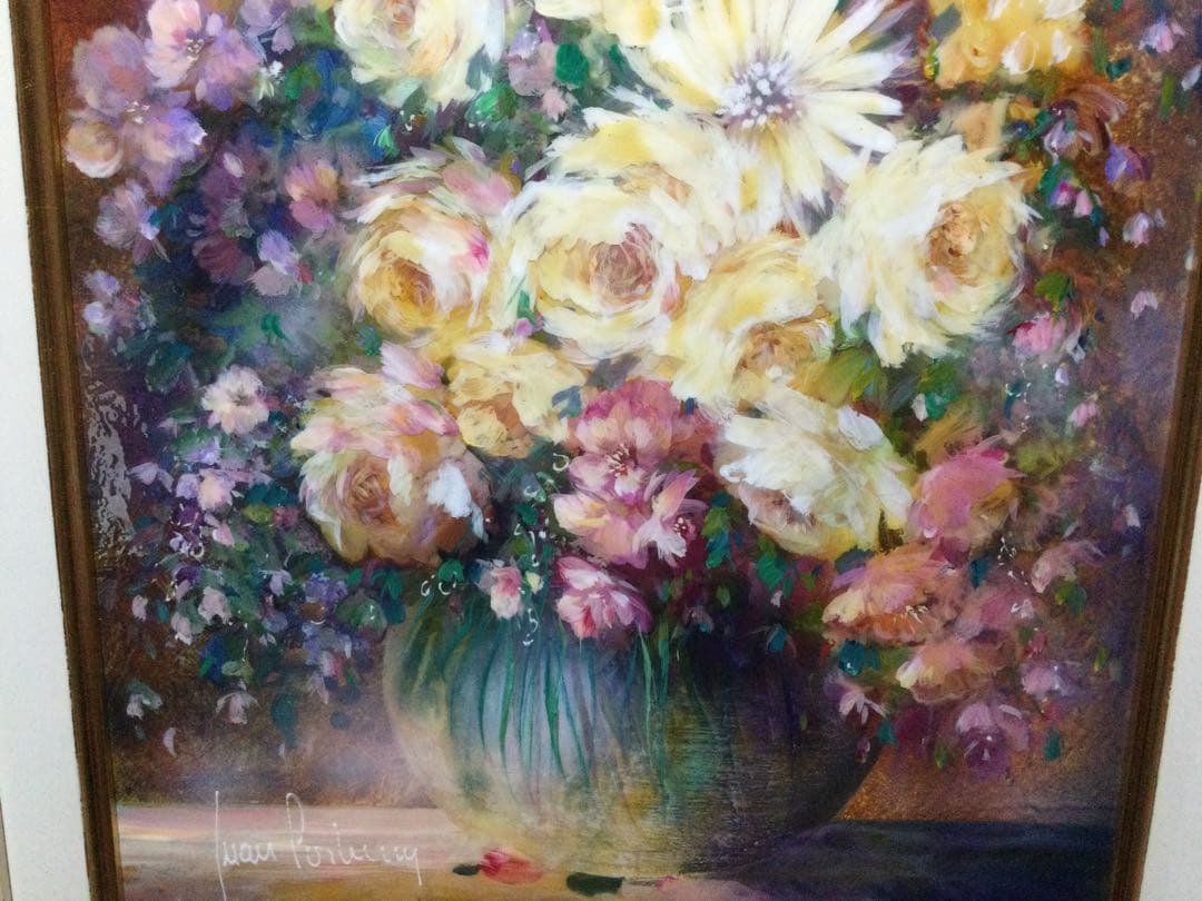 絵画 花絵 コーティング加工 G170