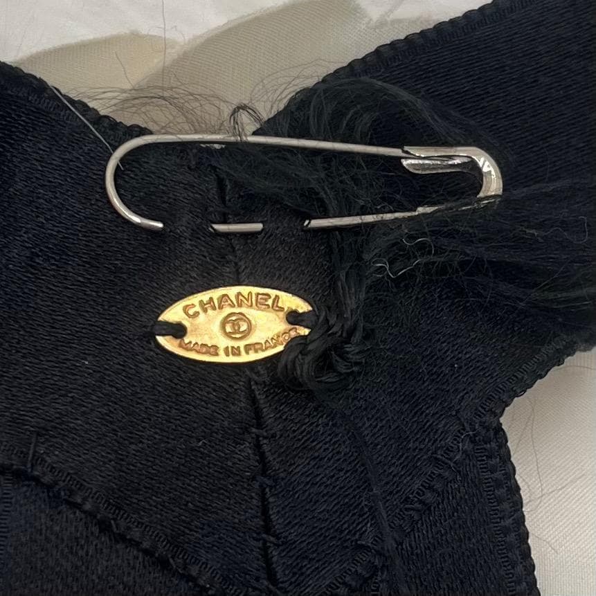 ２点セット✨CHANEL シャネル　カメリア コサージュ　ブローチ　リボン