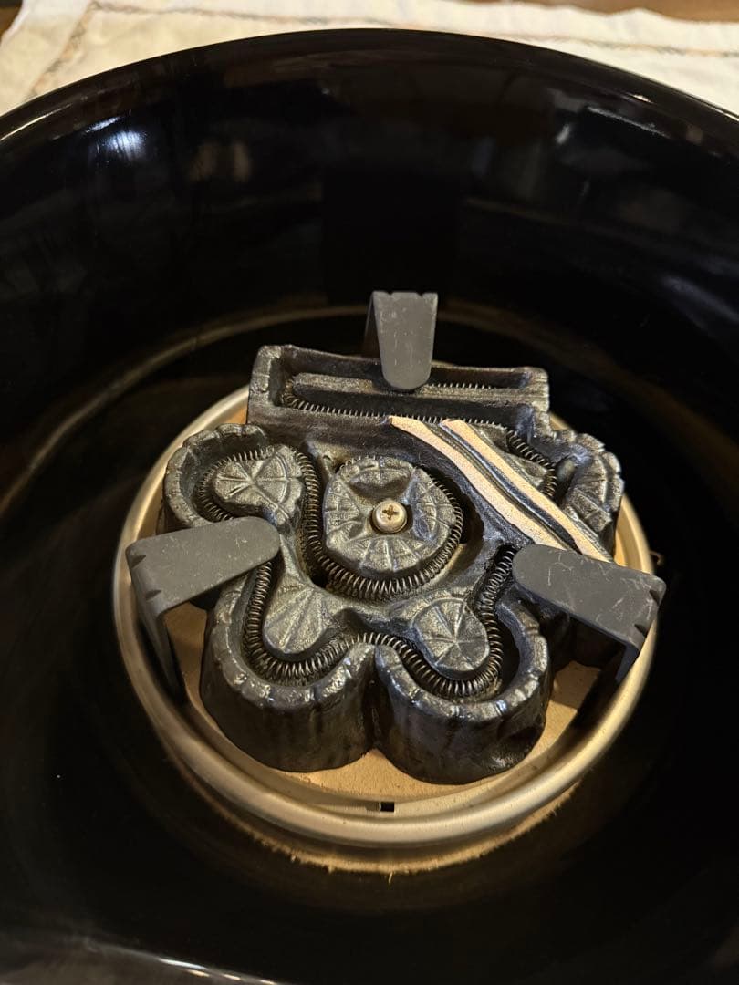 茶道具 野々田商店製 黒真塗風炉型 電熱器 炭型ヒーター