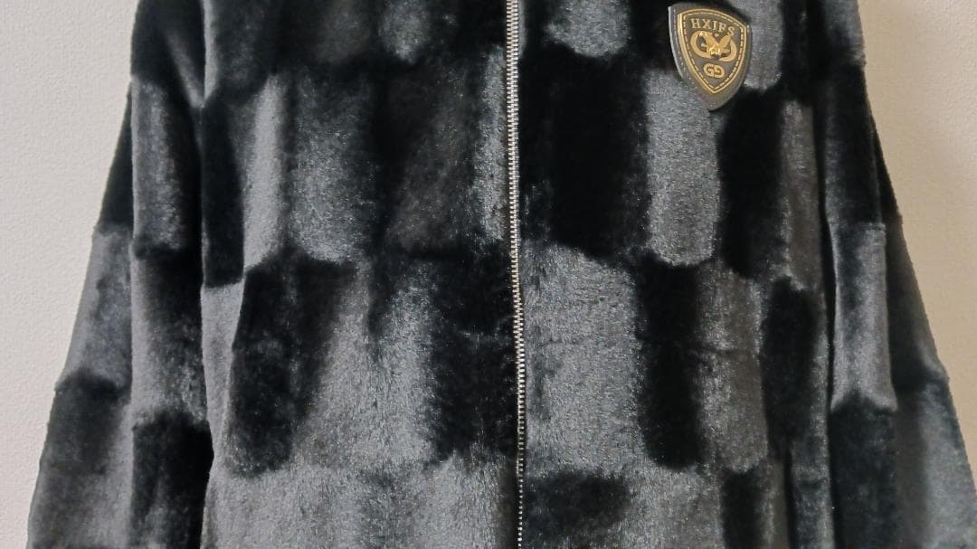 イタリア製 ミンク ＆ カシミヤ混 パカーフード付き 毛皮 防寒 日本サイズLL