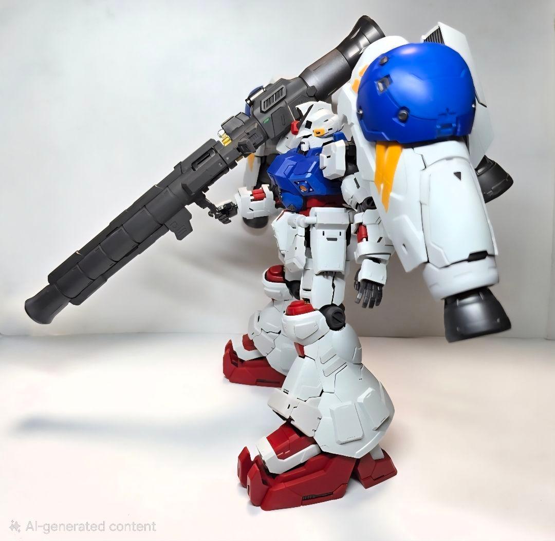 1/100 MG GP02 サイサリス 試作2号機 素組完成 特注台座付