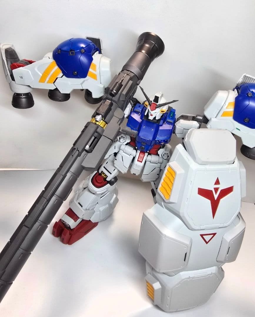 1/100 MG GP02 サイサリス 試作2号機 素組完成 特注台座付