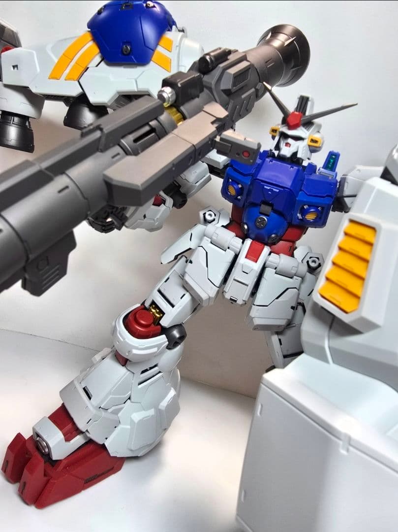 1/100 MG GP02 サイサリス 試作2号機 素組完成 特注台座付