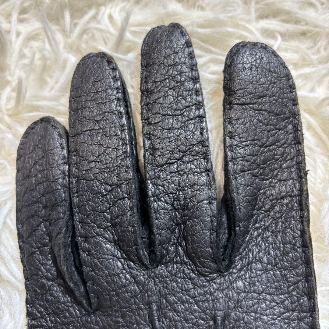 Kuro✨DENTS デンツ ペッカリーレザー　グローブ 革手袋 英国製